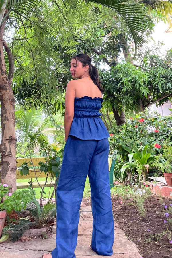 Dark Blue Gelato Top & Pants Set - 图片 2