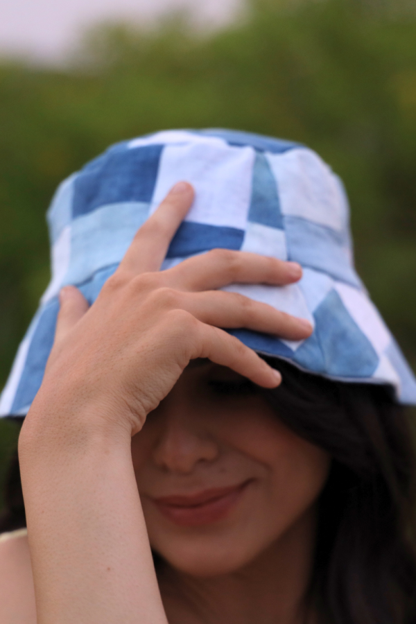 Blue and White Bucket Hat - 图片 5