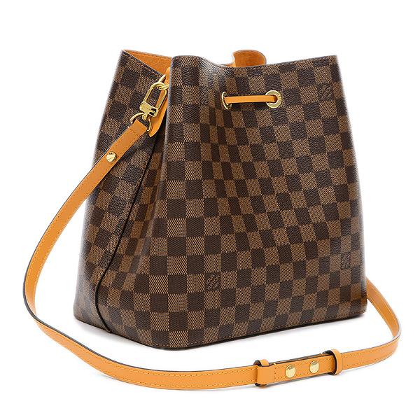 LV NéoNoé Bag Damier Ebene Safran - Image 2