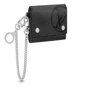 LV Rivets Chain Wallet Epi Leather