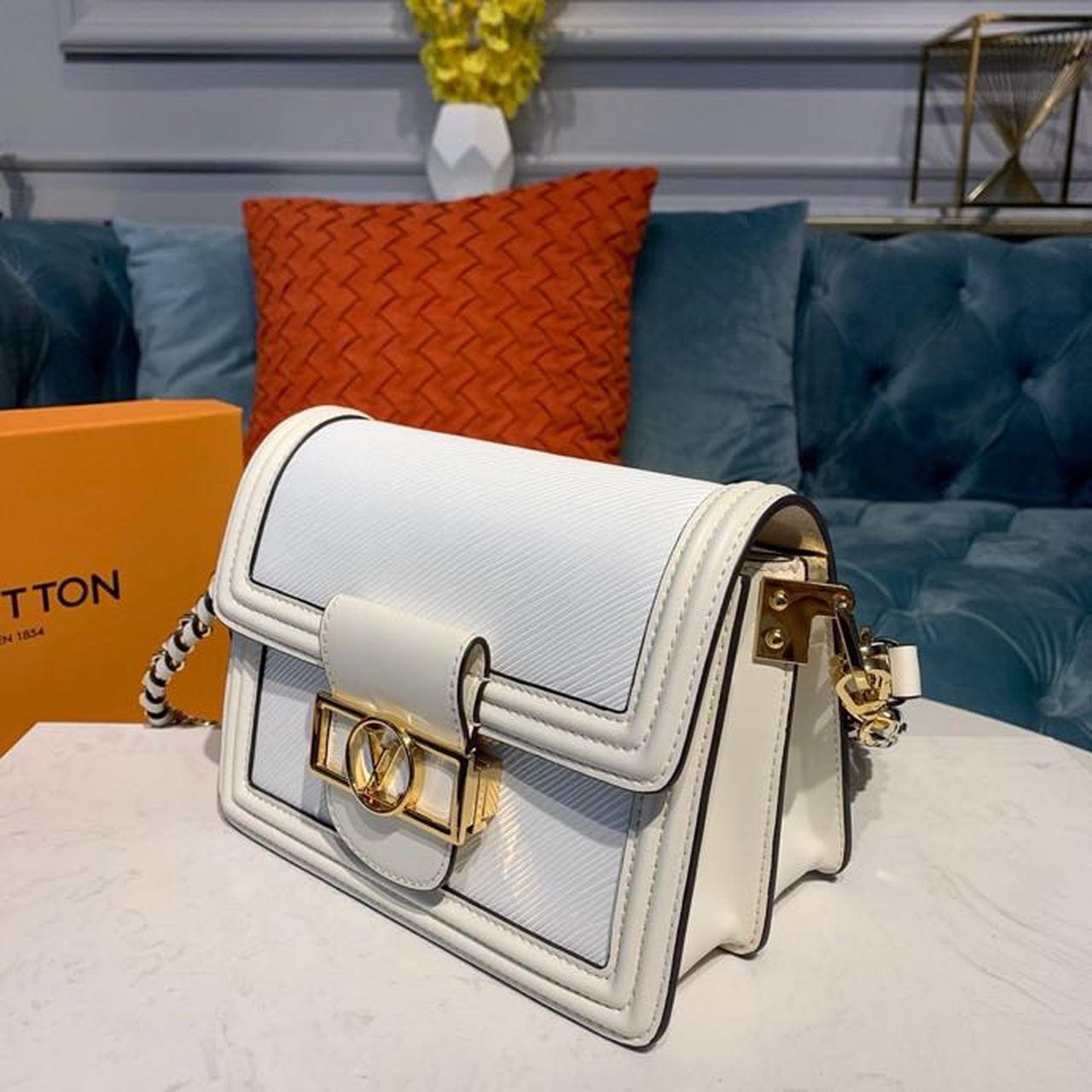 LV Mini Dauphine Spring 2020 Snow - Image 2