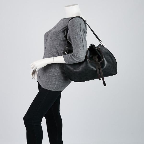 LV Girolata Handbag Mahina Noir - Image 2