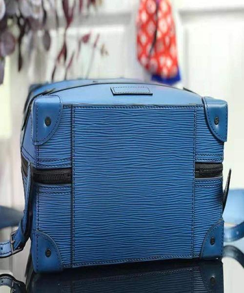 LV Soft Trunk Backpack PM Epi Leather Blue - Image 4