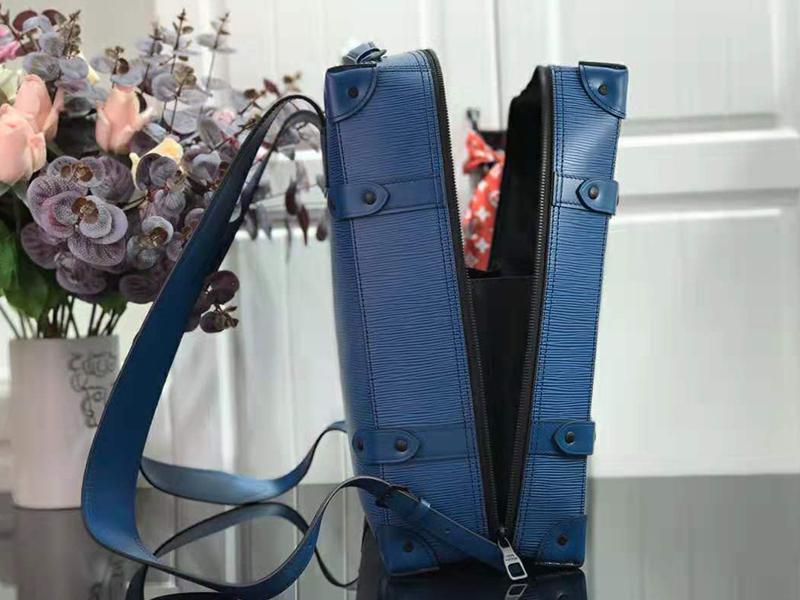 LV Soft Trunk Backpack PM Epi Leather Blue - Image 2