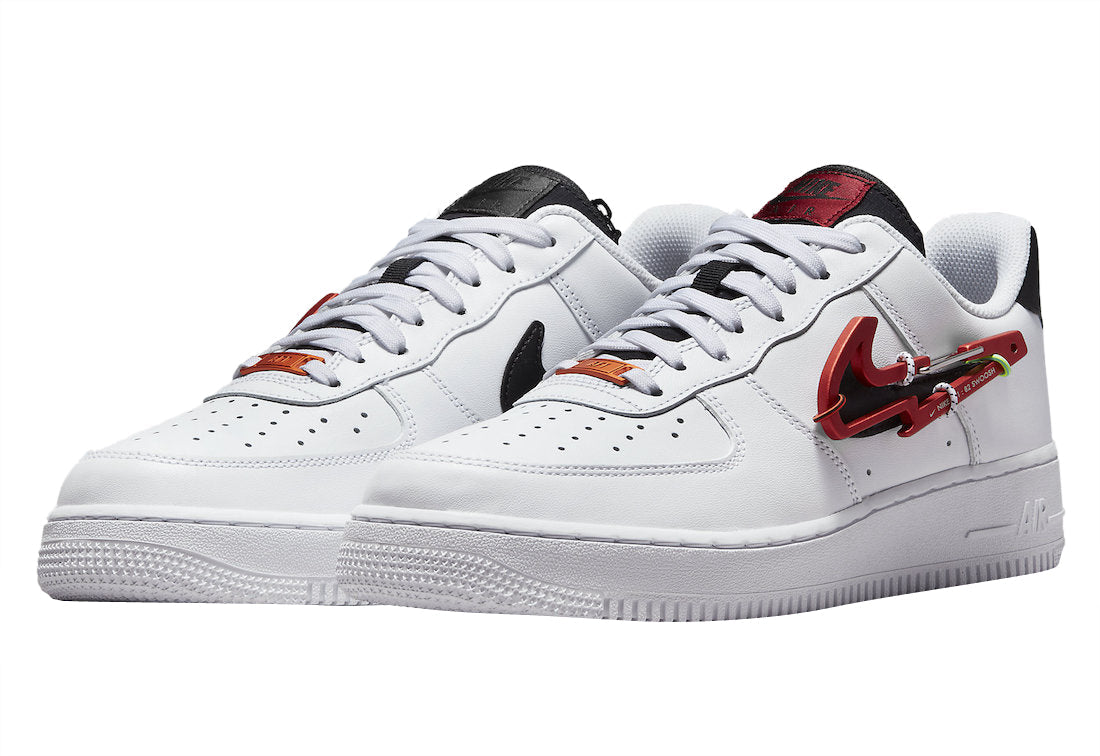 Air Force 1 Low Carabiner Swoosh “White Habanero Red” - Image 2