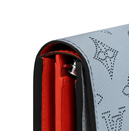 LV Iris Compact Wallet Mahina Bleu Horizon Pumpkin - Image 2