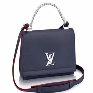 LV Lockme II BB Bag Taurillon Leather Marine Rouge