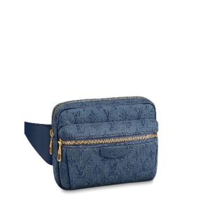 LV Outdoor Bumbag Denim Fabric Monogram Navy