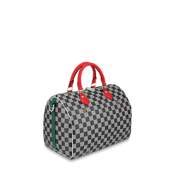 LV Speedy Bandouliere Damier 30 Black/White - Image 2