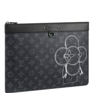 LV Keepall Bandouliere 45 Monogram Eclipse Canvas