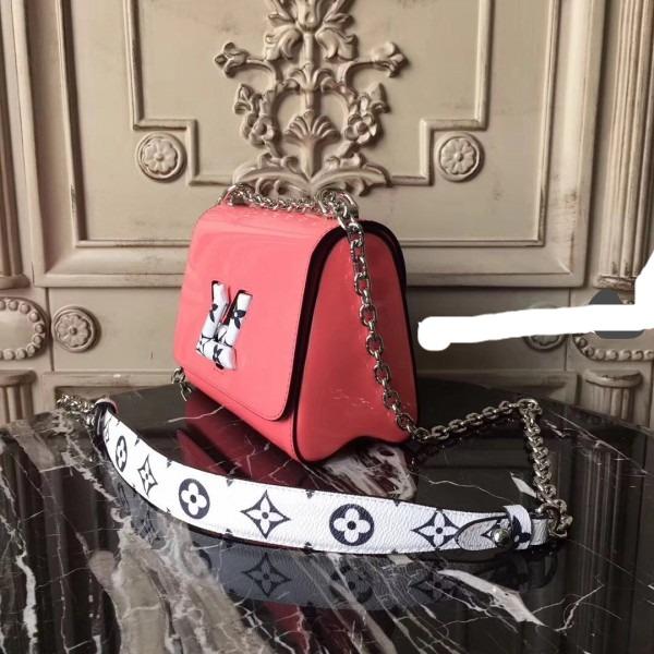 LV Twist PM Monogram Vernis Leather Rose Poudre - Image 2