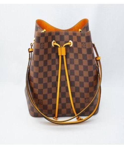 LV NéoNoé Bag Damier Ebene Safran - Image 5