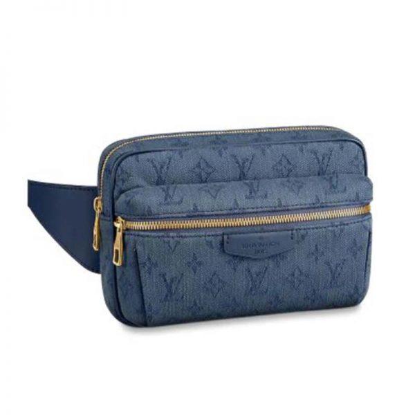 LV Outdoor Bumbag Denim Fabric Monogram Navy - Image 2