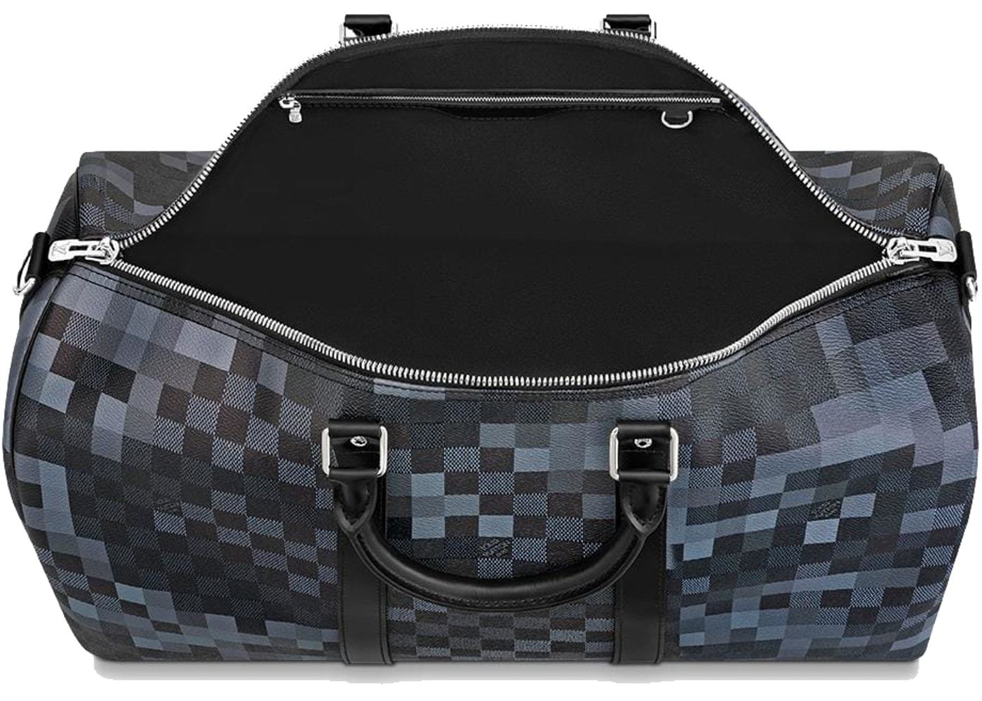 LV Keepall Bandoulière 50 Gray Pixel - Image 3
