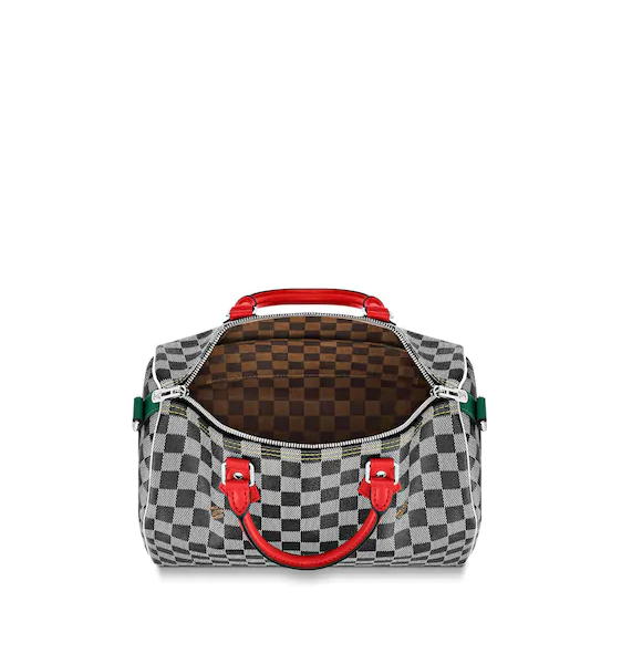 LV Speedy Bandouliere Damier 30 Black/White - Image 3