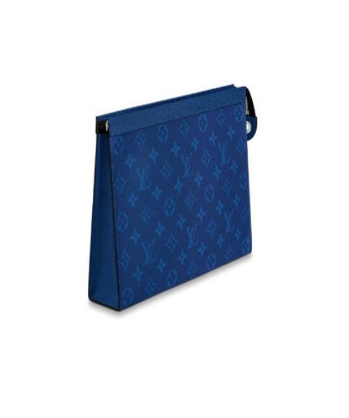 LV Pochette Voyage MM Monogram Blue - Image 3