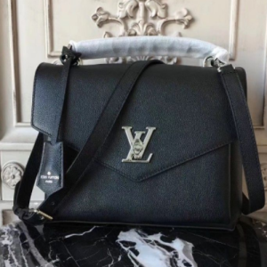 LV Lockmeto Handbag Luxury Leather Noir