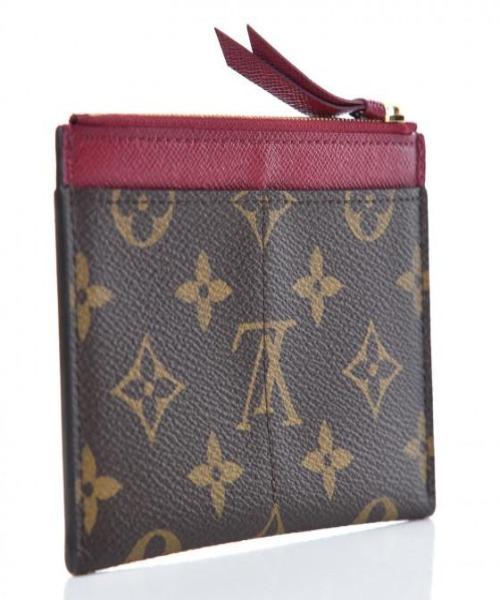 LV Zipped Card Holder Monogram Fuchsia Pink - Image 3