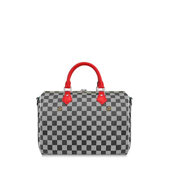 LV Speedy Bandouliere Damier 30 Black/White - Image 4
