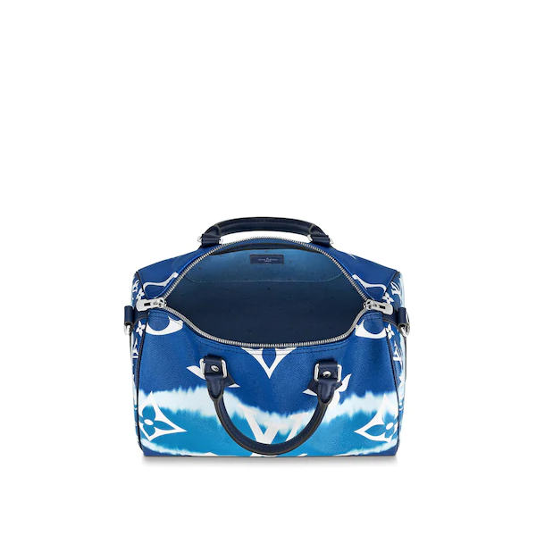 LV Escale Speedy Bandouliere 30 Bleu - Image 4