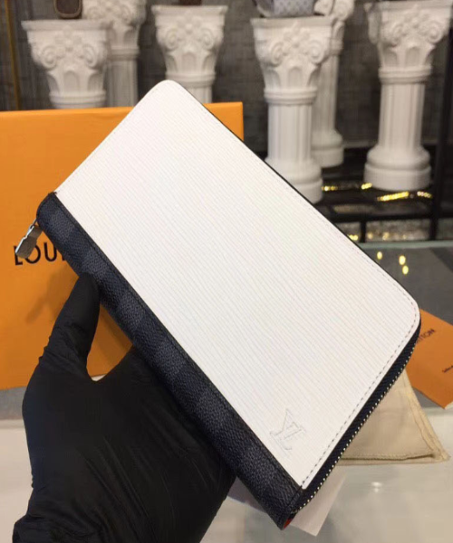 LV Zippy Organizer Epi Leather White - Image 7