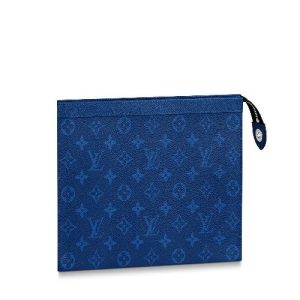 LV Pochette Voyage MM Monogram Blue