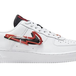 Air Force 1 Low Carabiner Swoosh “White Habanero Red”