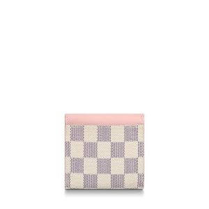 LV Zoé Wallet Damier Azur Eau de Rose Pink