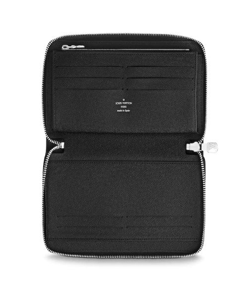 LV Zippy Organizer Taiga Leather Black - Image 7