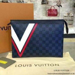 LV Pochette Voyage MM Damier Cobalt Canvas