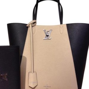 LV Lockme Cabas Bag Vanilla Noir