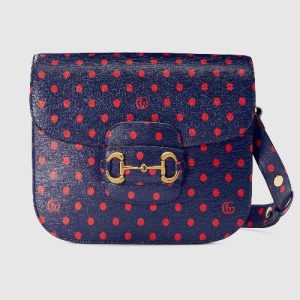 Gucci Gucci 1955 Horsebit Shoulder Bag Blue