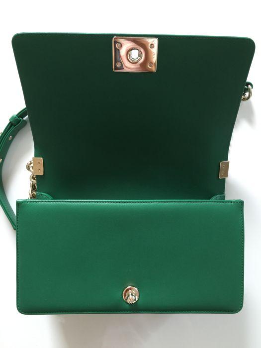Chanel Boy Medium Handbag Green - Image 3