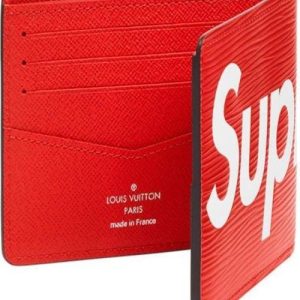 Louis Vuitton x Supreme Clutch Epi Red