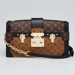 LV Trunk Clutch Monogram Reverse Canvas