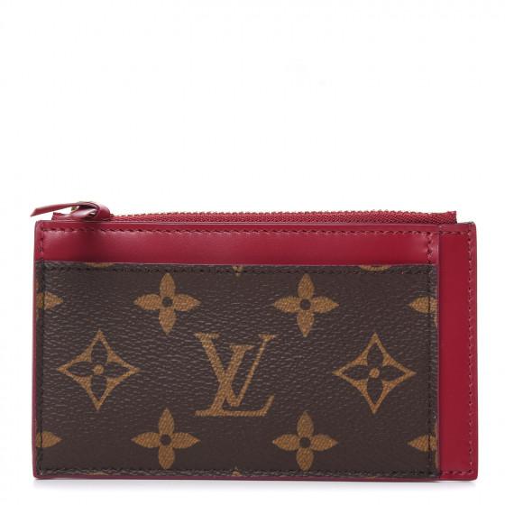 LV Zipped Card Holder Monogram Fuchsia Pink - Image 3