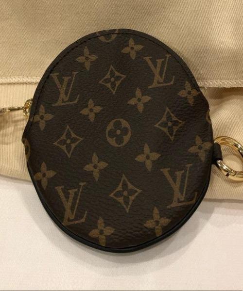 LV Round Coin Purse Monogram with Chain - Image 3