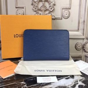 LV Zippy Organizer Epi Leather Navy