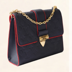 LV Saint Sulpice PM Monogram Empreinte Leather Marine Rouge
