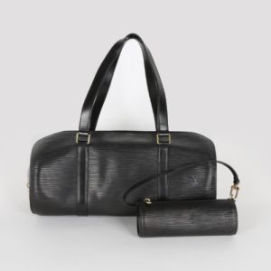 LV Soufflot Bag Black Epi Leather Noir