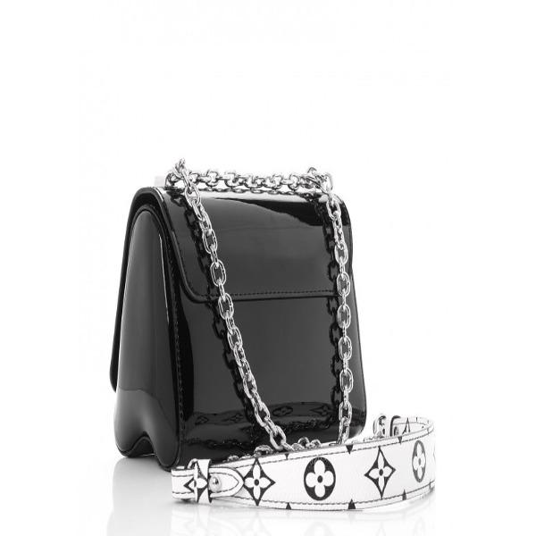 LV Twist PM Monogram Vernis Leather Noir - Image 2