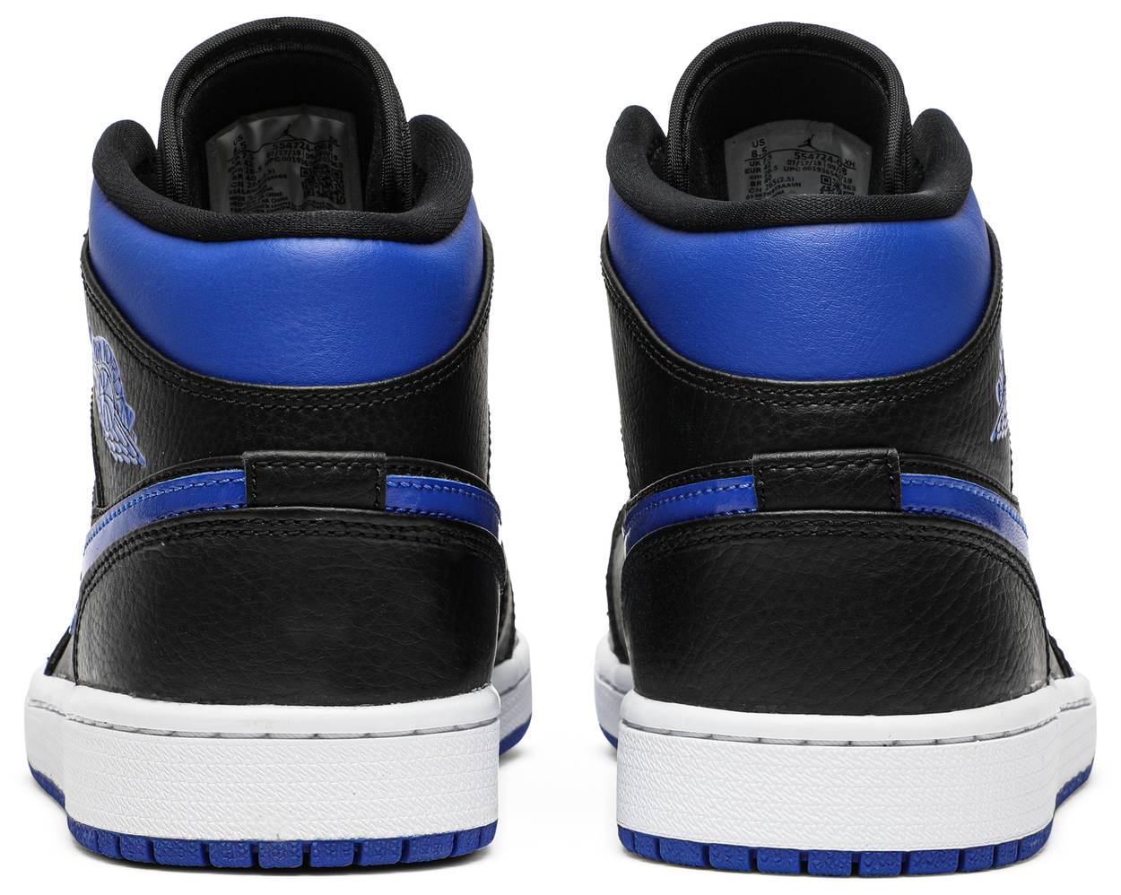 Air Jordan 1 Mid 'Black Hyper Royal' - Image 3