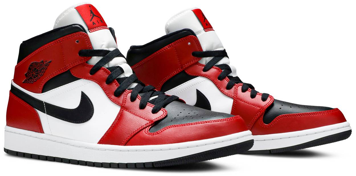 Air Jordan 1 Mid 'Chicago Black Toe' - Image 2
