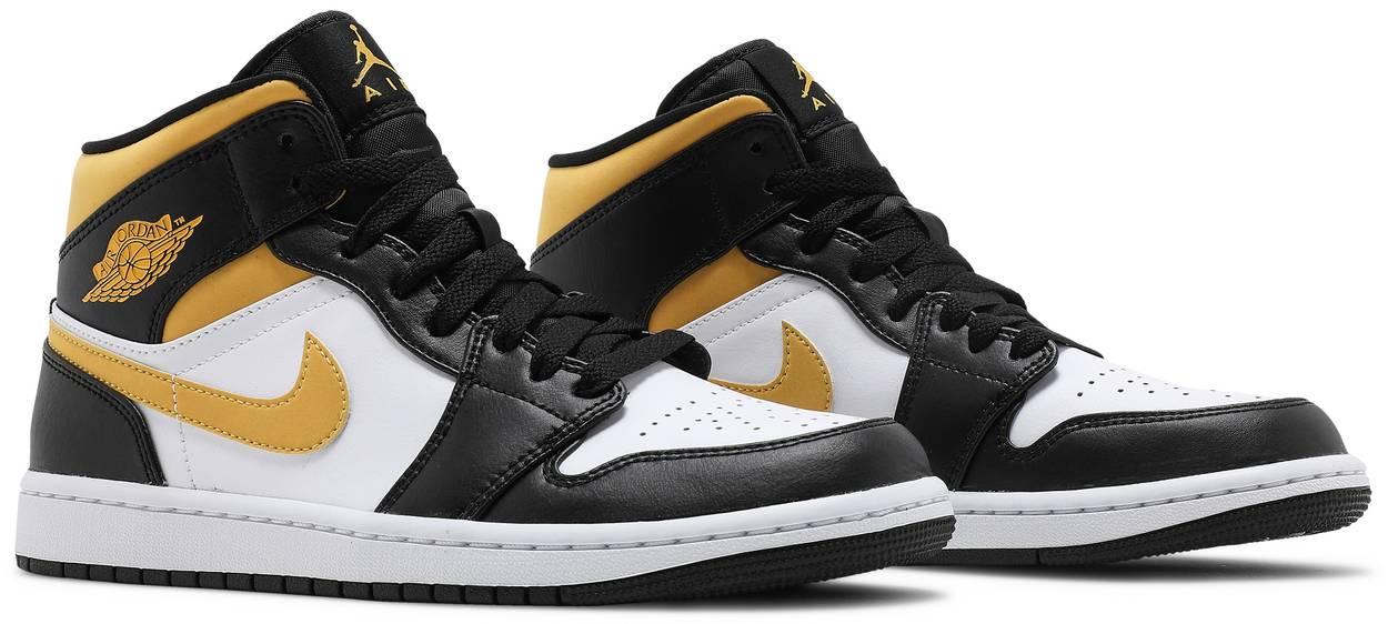 Air Jordan 1 Mid 'Black University Gold' - Image 2
