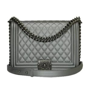 Chanel Boy Handbag Grey