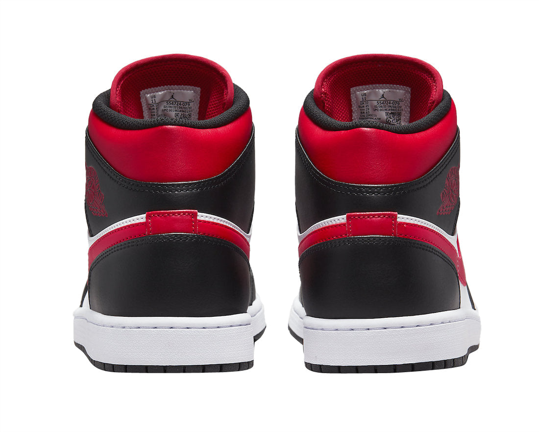 Air Jordan 1 Mid ‘White Black Red‘ - Image 4