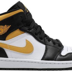 Air Jordan 1 Mid 'Black University Gold'