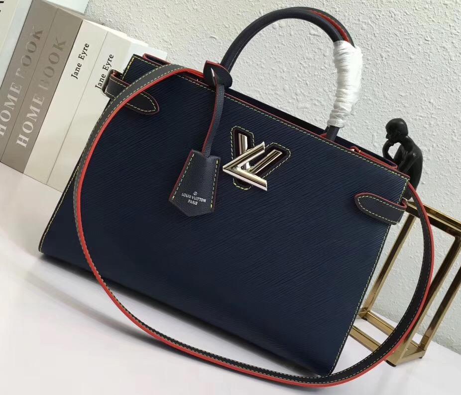 LV Twist Tote Epi Leather Indigo - Image 5