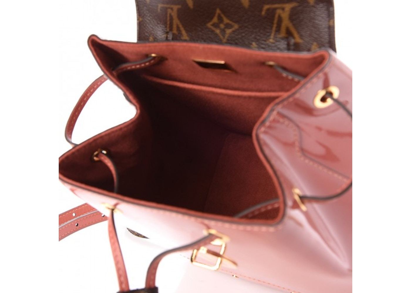 LV Hot Springs Backpack Patent Leather Vieux Rose - Image 4
