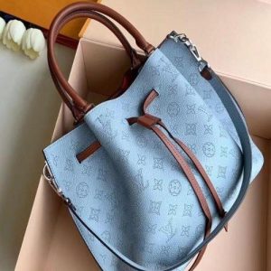 LV Girolata Handbag Mahina Bleu Horizon Pumpkin